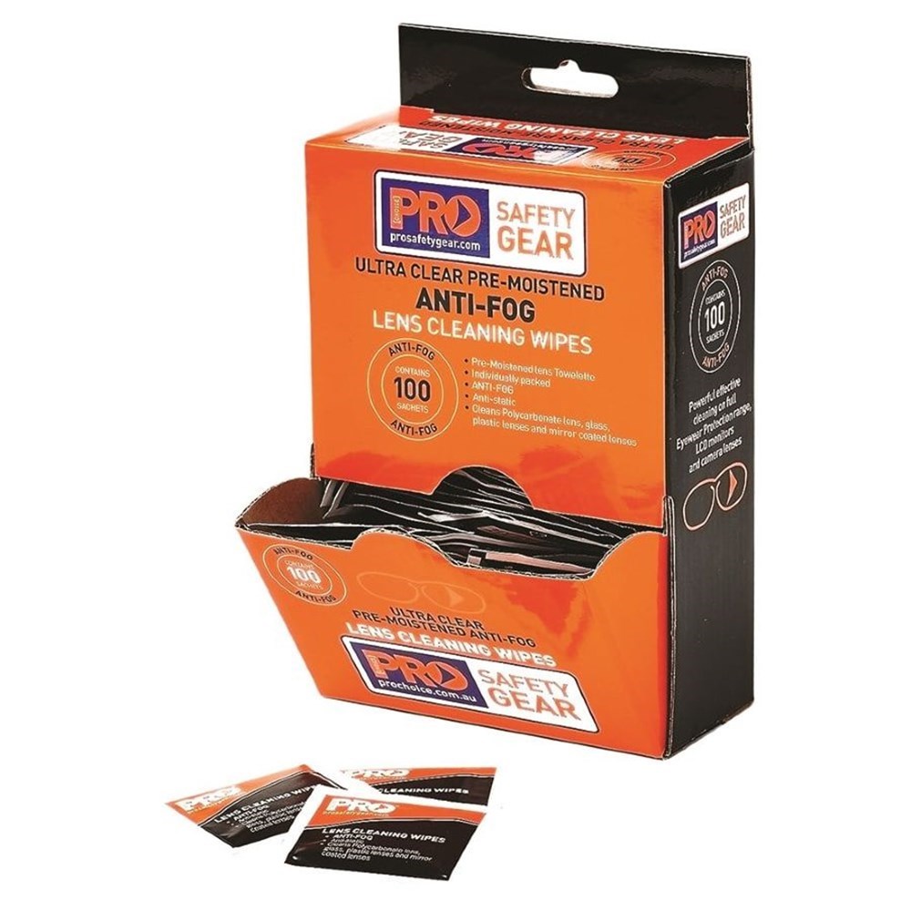 AFW100 Anti-Fog Lens Cleaning Wipes