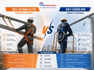 So Sánh Dây Cố Định Vị Trí Và Dây Chống Rơi - Lựa Chọn Đúng Đắn Phù Hợp Công Việc Của Bạn
