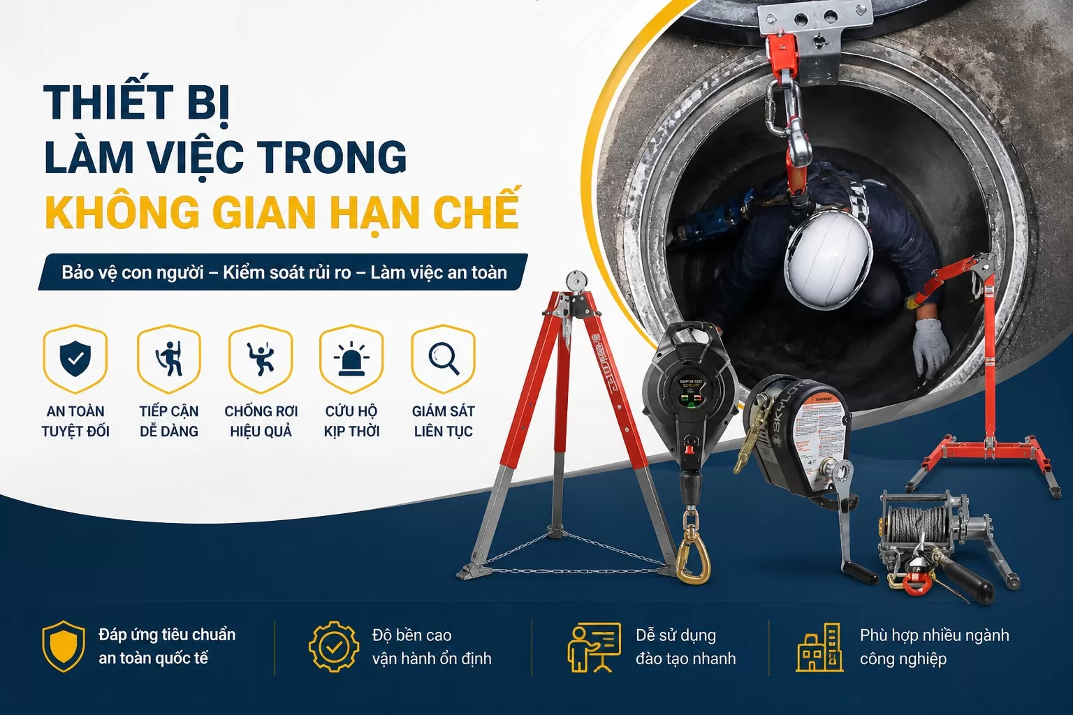 Thiết Bị Làm Việc Trong Không Gian Hạn Chế Bao Gồm Những Gì?