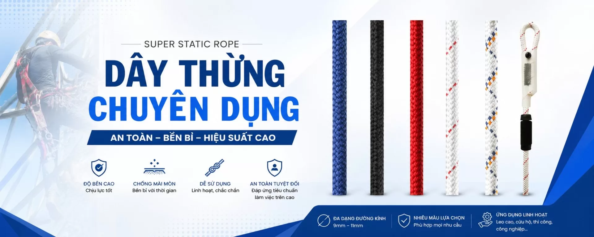 Dây Thừng Có Vai Trò Gì Trong Làm Việc Trên Cao?