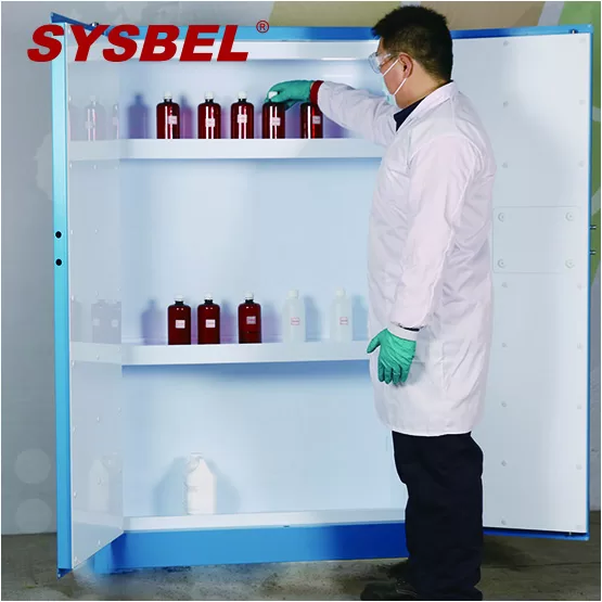 SYSBEL CE, GA Approved 45 Gal 2 Door Explosive Chemical Storage Safety Cabinet With GA Password Lock