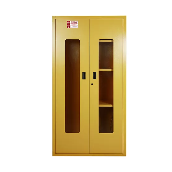 SYSBEL CE Approved Yellow Emergency Equipment Cabinet (PPE Cabinet) with the Windows