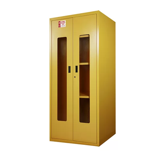 SYSBEL CE Approved Yellow Emergency Equipment Cabinet (PPE Cabinet) with the Windows