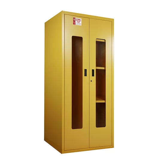 SYSBEL CE Approved Yellow Emergency Equipment Cabinet (PPE Cabinet) with the Windows