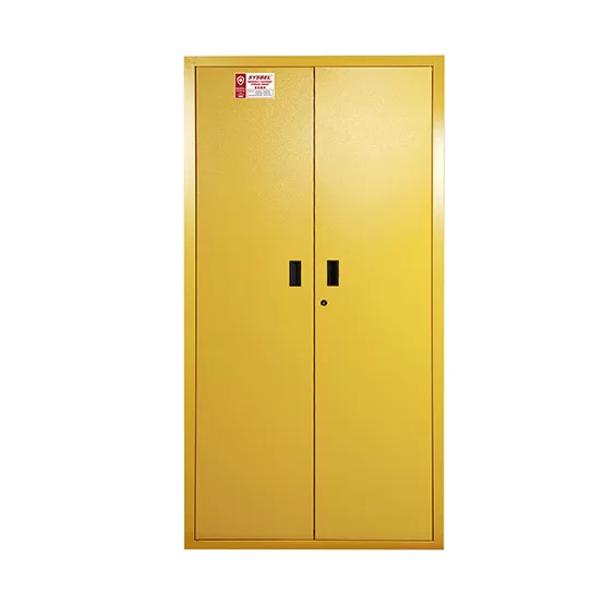 SYSBEL CE Approved Yellow Emergency Equipment Cabinet (PPE Cabinet) without the Windows