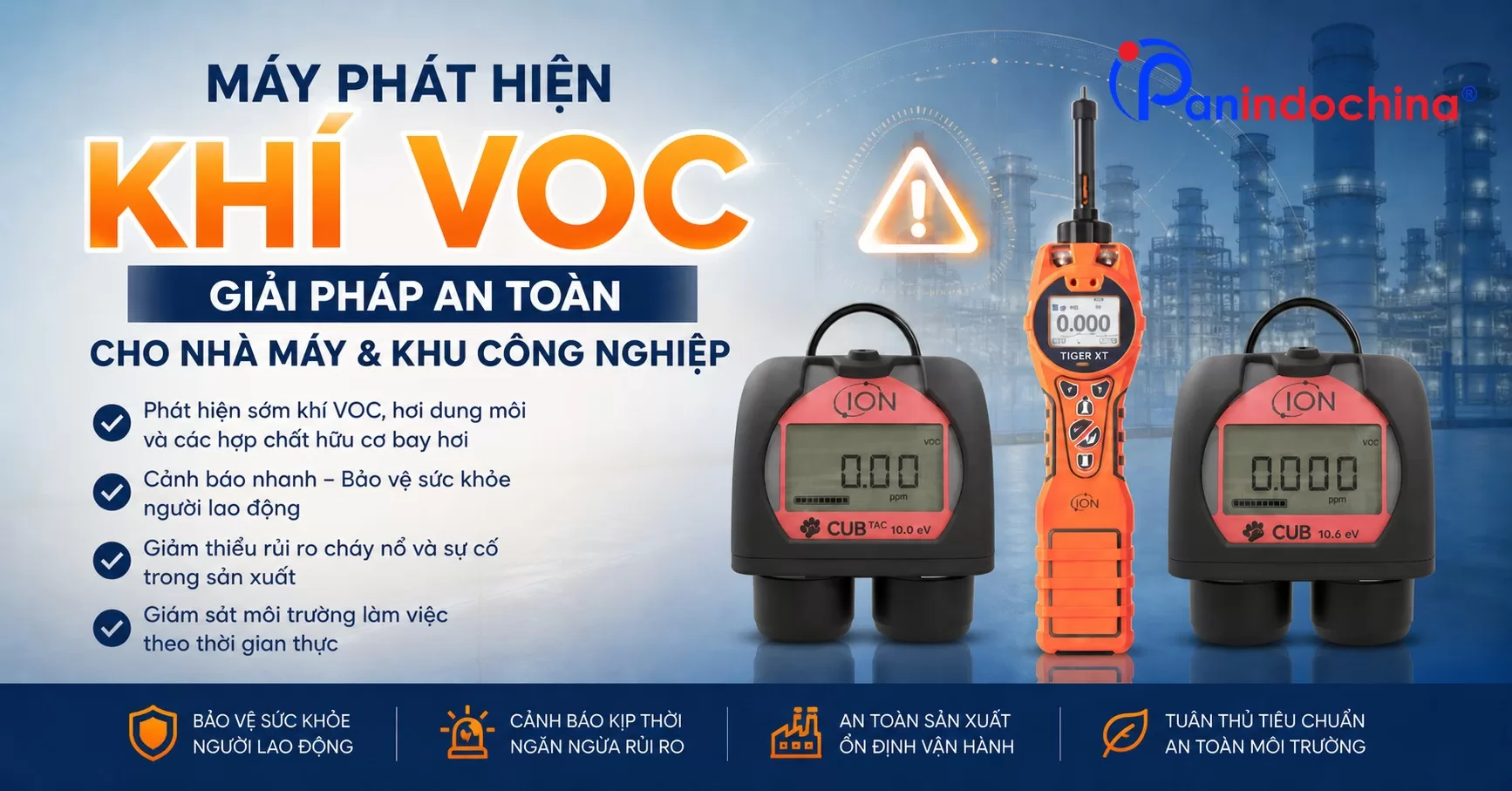 Máy Phát Hiện Khí VOC Là Gì? Ứng Dụng Trong Nhà Máy Và Khu Công Nghiệp