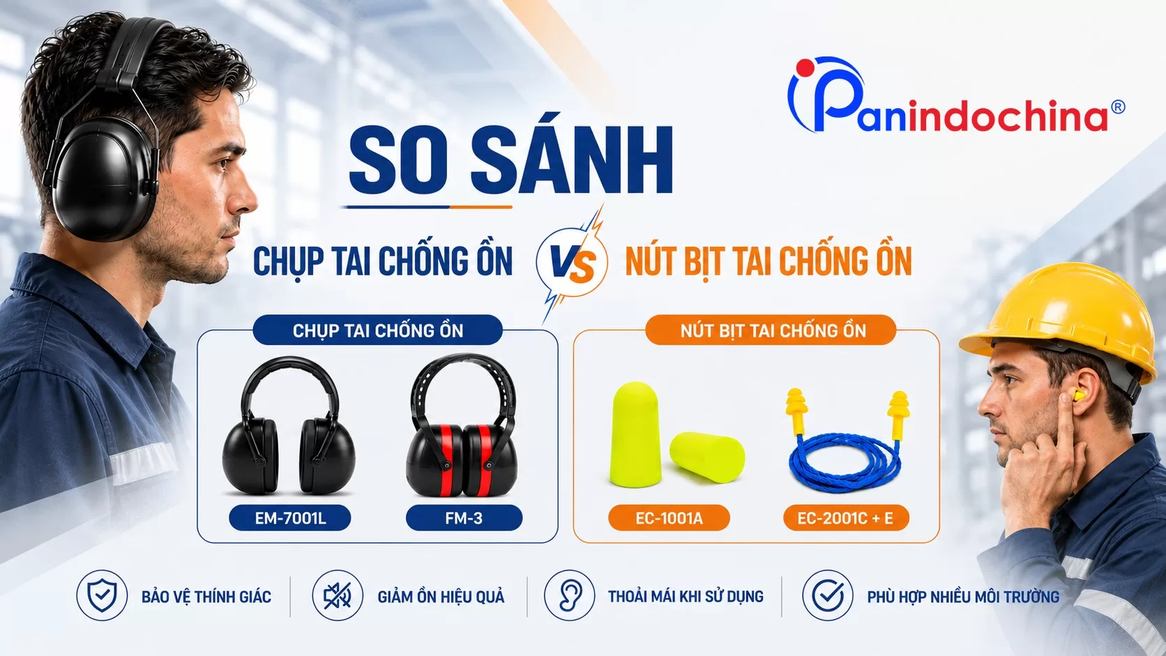 So Sánh Nút Bịt Tai Chống Ồn Và Chụp Tai Chống Ồn: Nên Chọn Loại Nào?