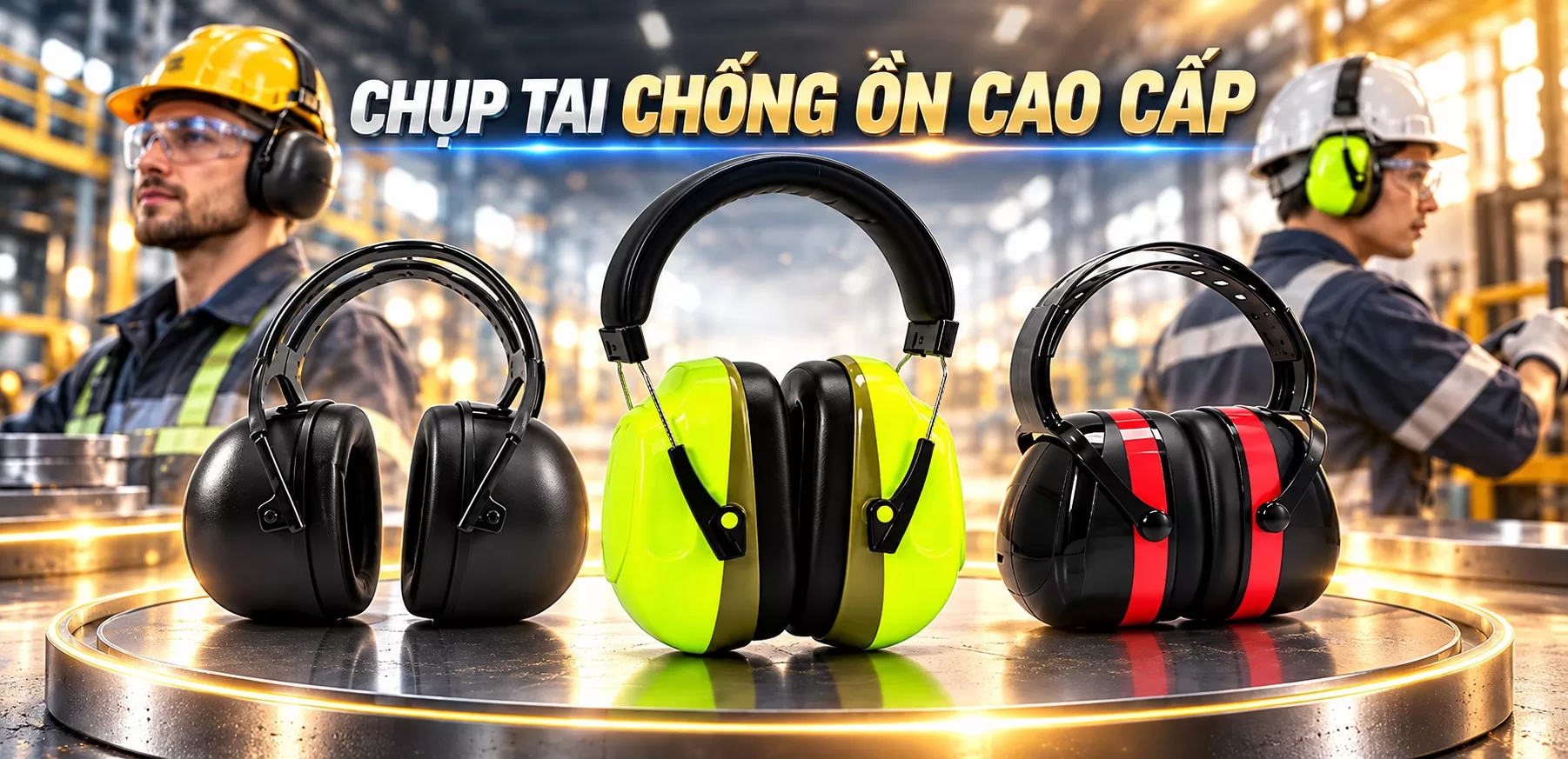 Chụp tai chống ồn , giải pháp bảo vệ thính giác hiệu quả an toàn trong quá trình làm việc