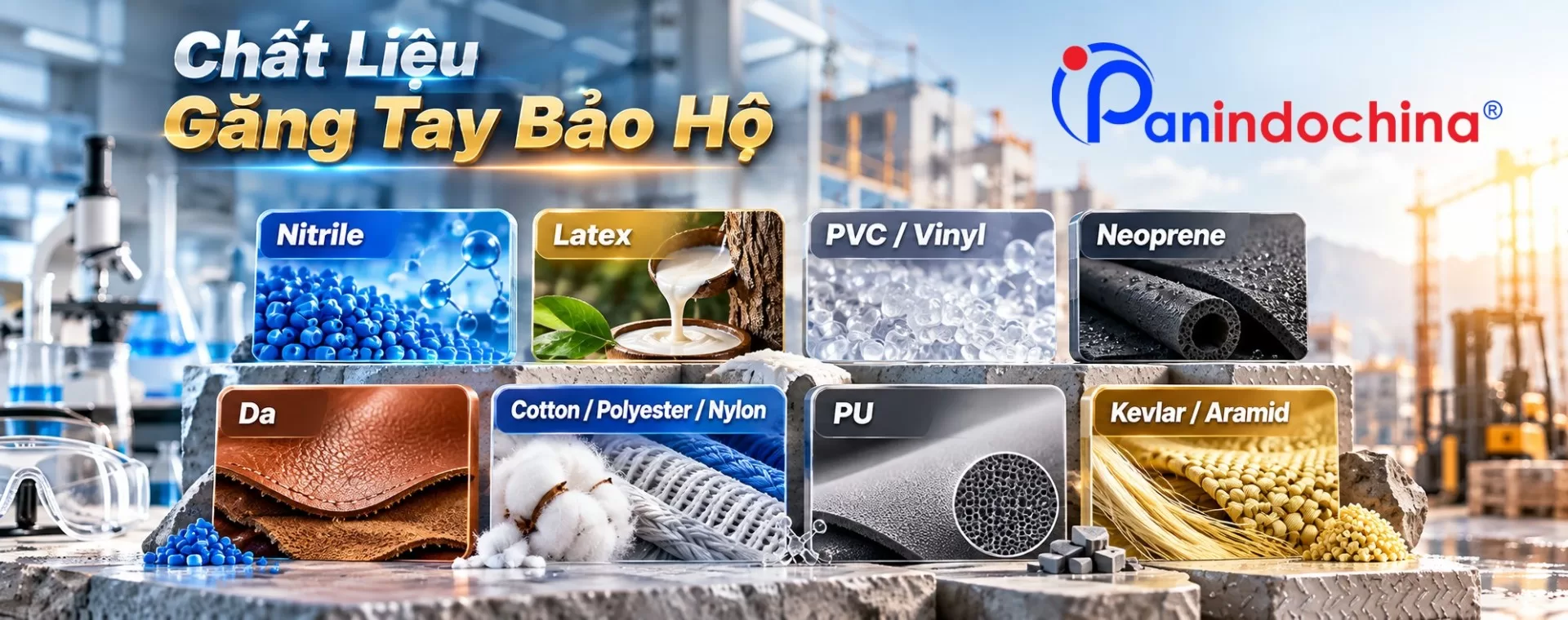 Chất Liệu Và Ứng Dụng Của Từng Chất Liệu Găng Tay Bảo Hộ